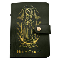 Green Our Lady of Guadalupe Holy Card Holder - 8/pk