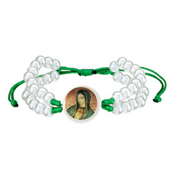 Our Lady of Guadalupe Epoxy Cord Bracelet - 10/pk