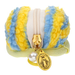 Miraculous Pearl Fuzzy Rosary Case with Clip - 3/pk