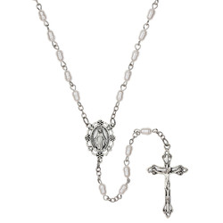 Imit. Freshwater Pearl Rosary - 8/pk