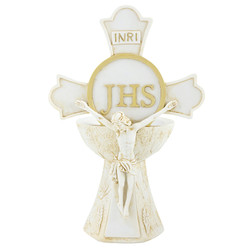 First Communion Crucifix and Chalice Rosary Holder