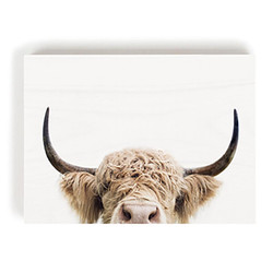 Heartland Home Collection Decorative Block - Peeking Cow