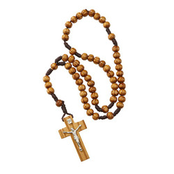 6mm Wood Cord Rosary - 12/pk