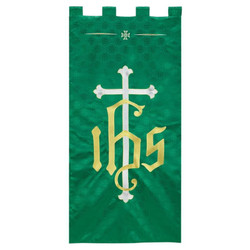 Maltese Jacquard Banner - Green