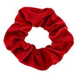 Large Heart Ornament Scrunchie - Red