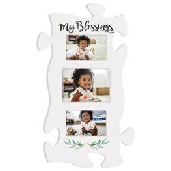 Puzzle Pieces Artwork Photo Frame - My Blessings Collage