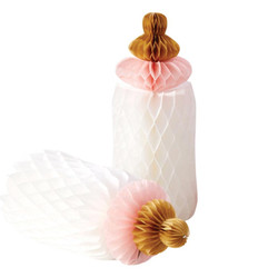 Baby Bottle Honeycomb Set - Pink