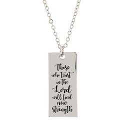 Isaiah 40:31 Pendant Necklace - Shielded in Faith