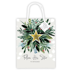 Follow His Star to Bethlehem Gift Bag - 12/pk