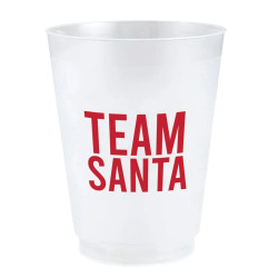 Holiday Frost Cups - Team Santa - Set of 8