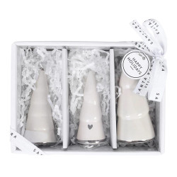 Ceramic Charcuterie Tree Set - Silver