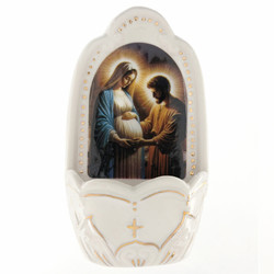 Mary, Mother of God Holy Water Font - 3/pk