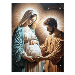 Mary, Mother of God Advent Calendar - 12/pk