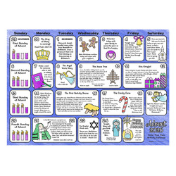 2026 Color Your Own Advent Calendar - 50/pk