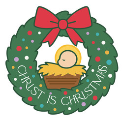 Christ is Christmas Auto Magnet - 24/pk