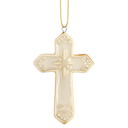 Starburst Cross Christmas Ornament - 12/pk