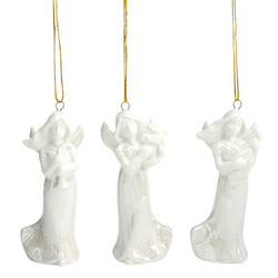 Angel Ornament Assortment (3 Asst) - 12/pk