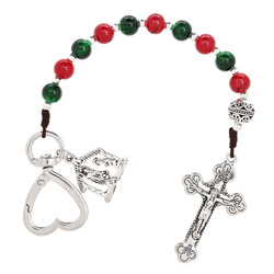 Nativity One Decade Rosary with Clip - 18/pk