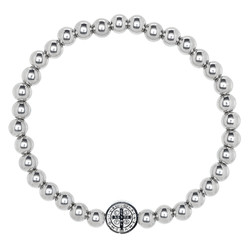 St. Benedict Stainless Steel Bracelet - 6/pk