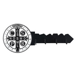 St. Benedict Wall Mount Key Holder - 6/pk