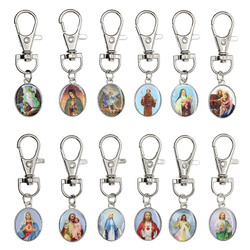 Devotional Saints Medal with Clip Assortment (12 Asst) - 48/pk