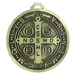 Large Gold St. Benedict Medal