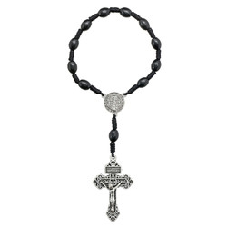 St. Benedict One Decade Cord Rosary - 8/pk