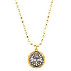 St. Benedict Two-Tone Pendant - 12/pk