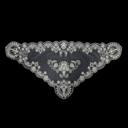 Champagne Ornate Floral Chapel Veil