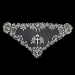 Champagne Cross and Crown Chapel Veil