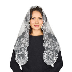 White Sacred Heart Chapel Veil