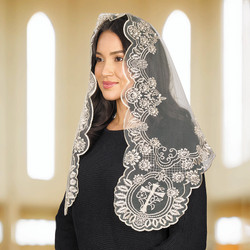 Champagne Sacred Heart Chapel Veil