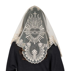 Champagne Sacred Heart Chapel Veil