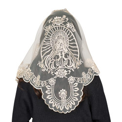 Champagne Blessed Mother Chapel Veil