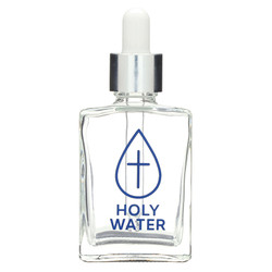 Square Dropper Holy Water Bottle - 18/pk