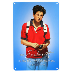 St. Carlo Acutis Tin Wall Sign - 3/pk