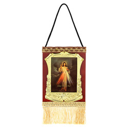 Divine Mercy Gold Foil Devotional Wall Hang - 2/pk