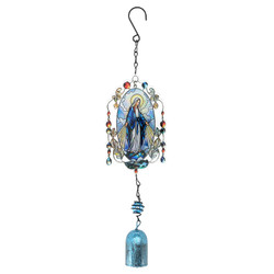 Our Lady of Grace Stained Glass Wind Chimes - 2/pk