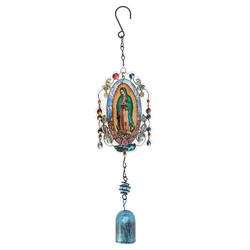Our Lady of Guadalupe Stained Glass Wind Chimes - 2/pk