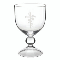 Floral Glass Chalice