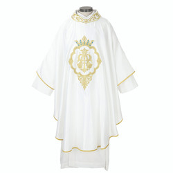 Marian Chasuble with Embroidered Collar