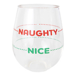 Double-Wall Wine Tumbler - Naughty Nice