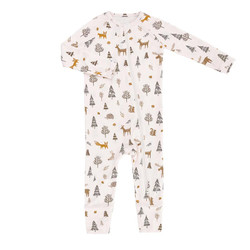 Cozy Romper - Pink Woodland