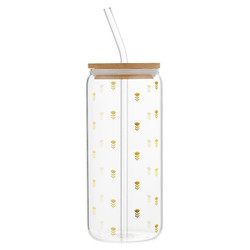 Glass Cold Brew Tumbler - Flowers