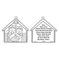 Color Your Own Nativity Ornament