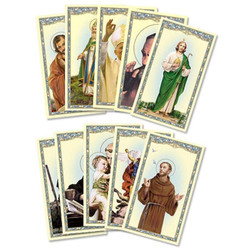 Men Saints Holy Card Assortment - 100/pk