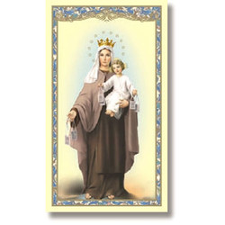 Our Lady of Mt. Carmel Holy Card - 100/pk