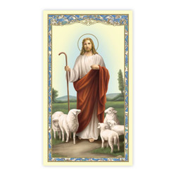 Good Shepherd (Psalm 23) Holy Card - 100/pk
