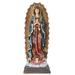 12-1/2" Our Lady of Guadalupe Statue