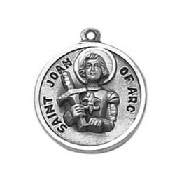 Creed&reg; Sterling Patron Saint Joan of Arc Medal
